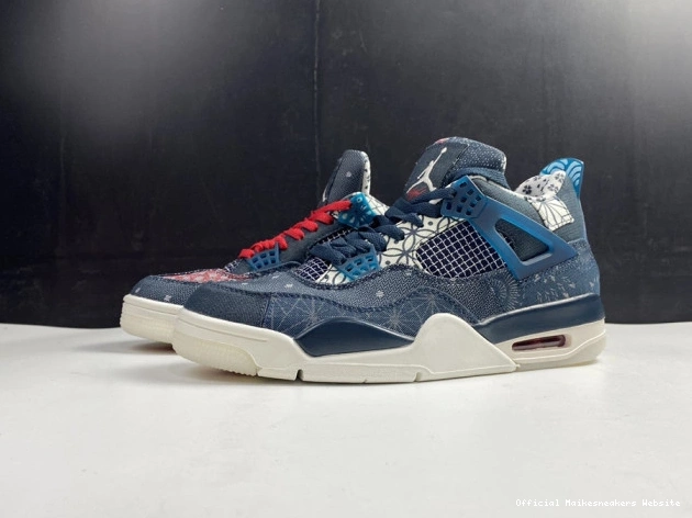 Official Maikesneakers SE Sashiko Retro Jordan 4 CW0898-400 Air 0722